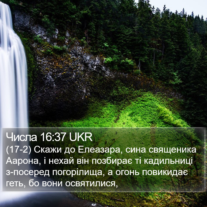 Числа 16:37 UKR Bible Study