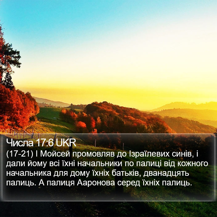 Числа 17:6 UKR Bible Study