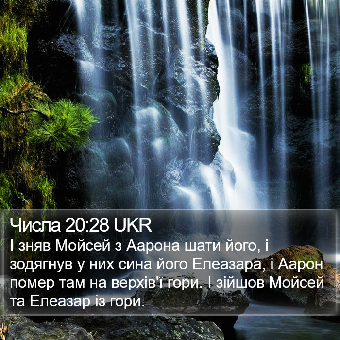 Числа 20:28 UKR Bible Study