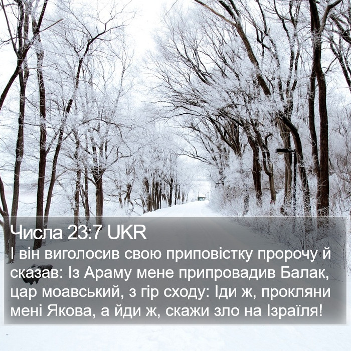 Числа 23:7 UKR Bible Study