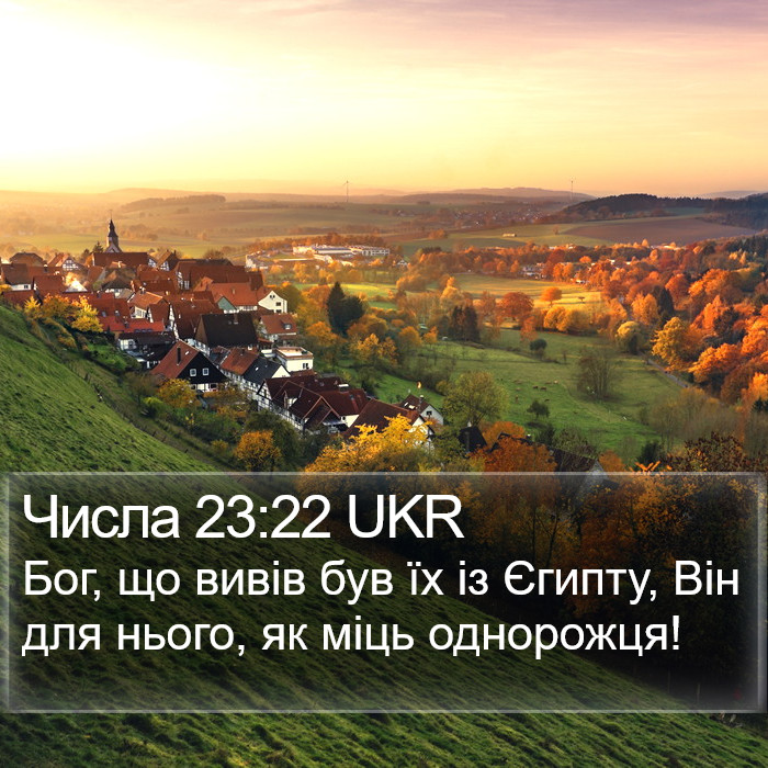 Числа 23:22 UKR Bible Study