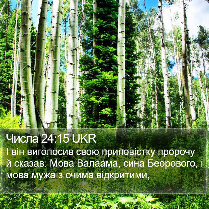 Числа 24:15 UKR Bible Study