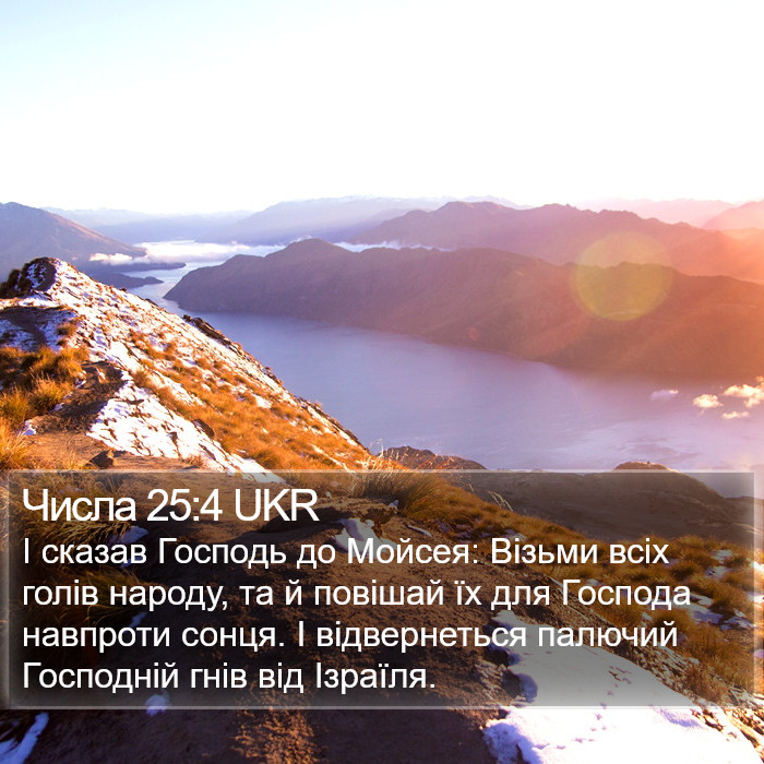 Числа 25:4 UKR Bible Study