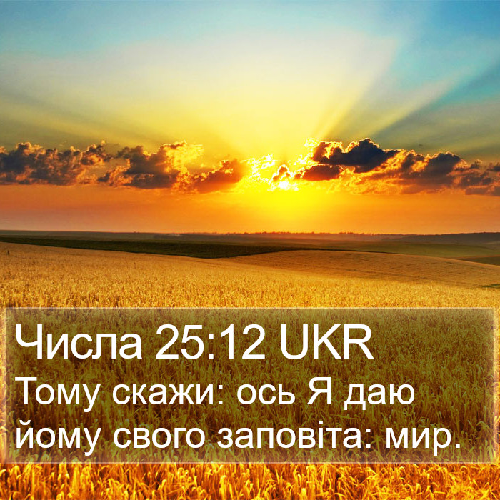 Числа 25:12 UKR Bible Study