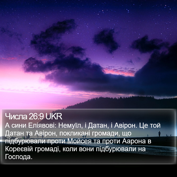 Числа 26:9 UKR Bible Study