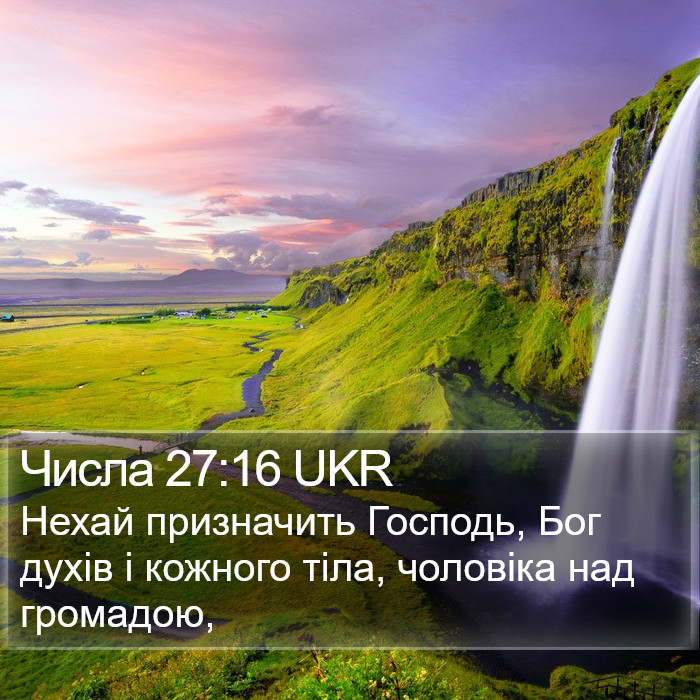 Числа 27:16 UKR Bible Study