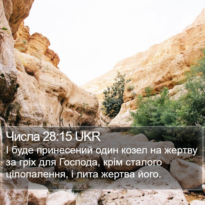 Числа 28:15 UKR Bible Study