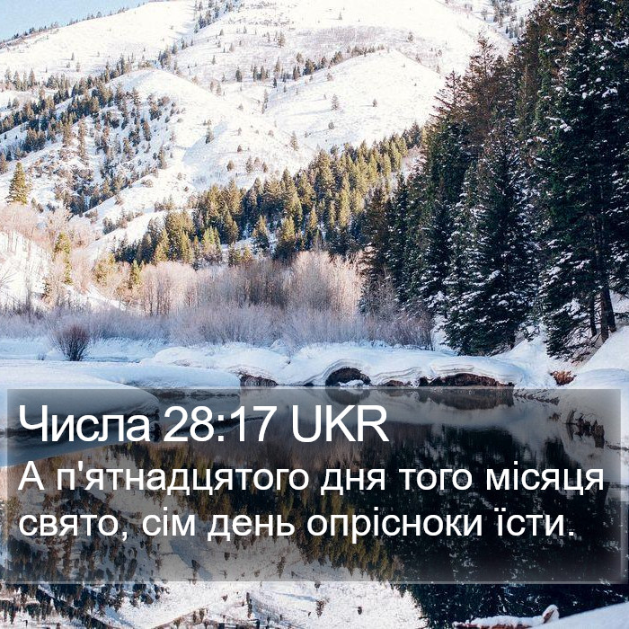 Числа 28:17 UKR Bible Study