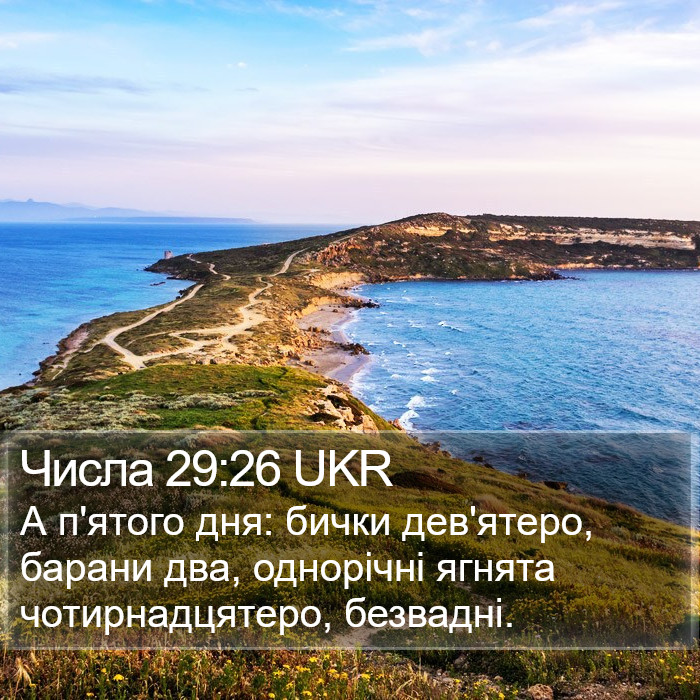Числа 29:26 UKR Bible Study