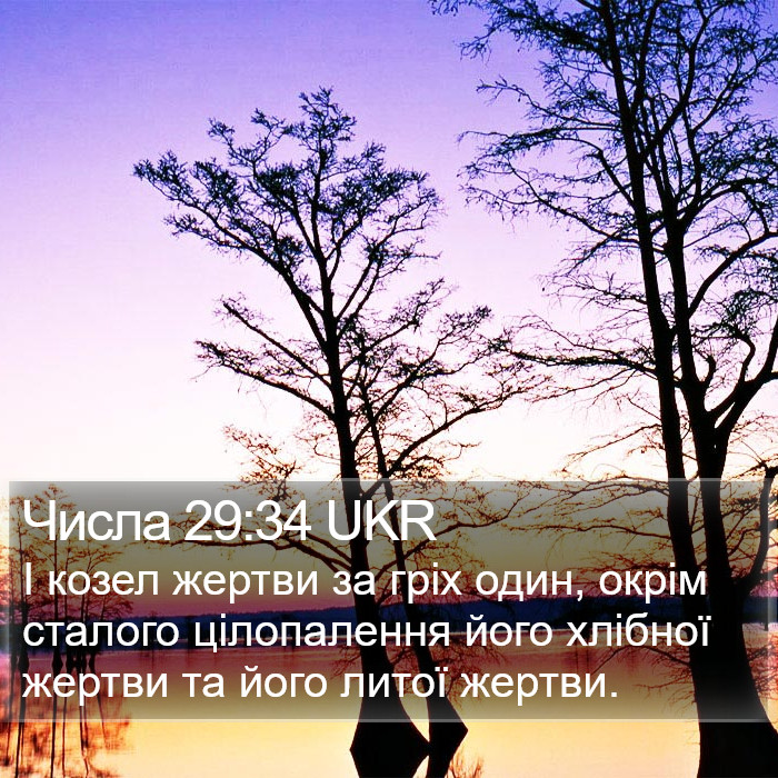 Числа 29:34 UKR Bible Study