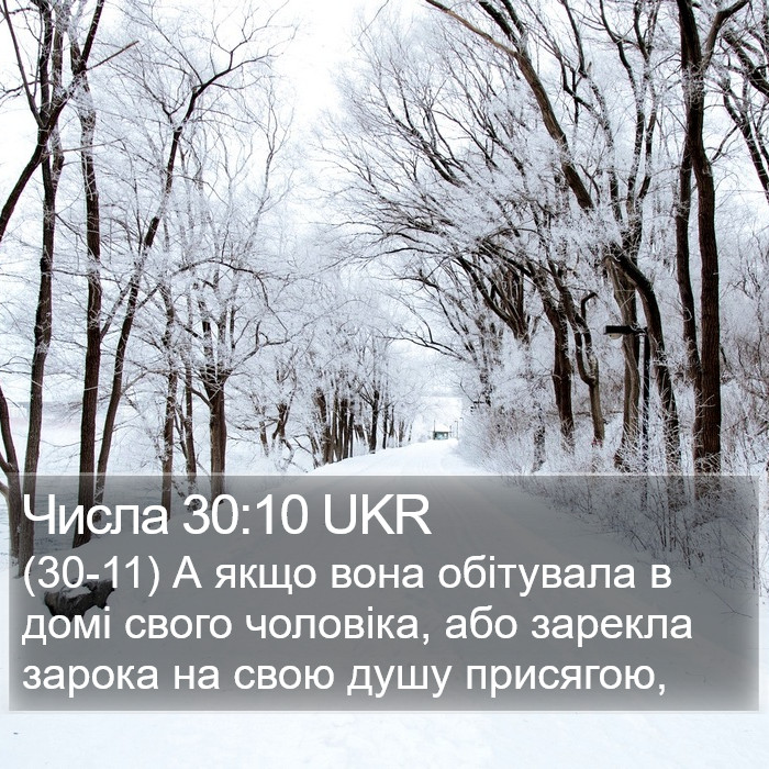 Числа 30:10 UKR Bible Study