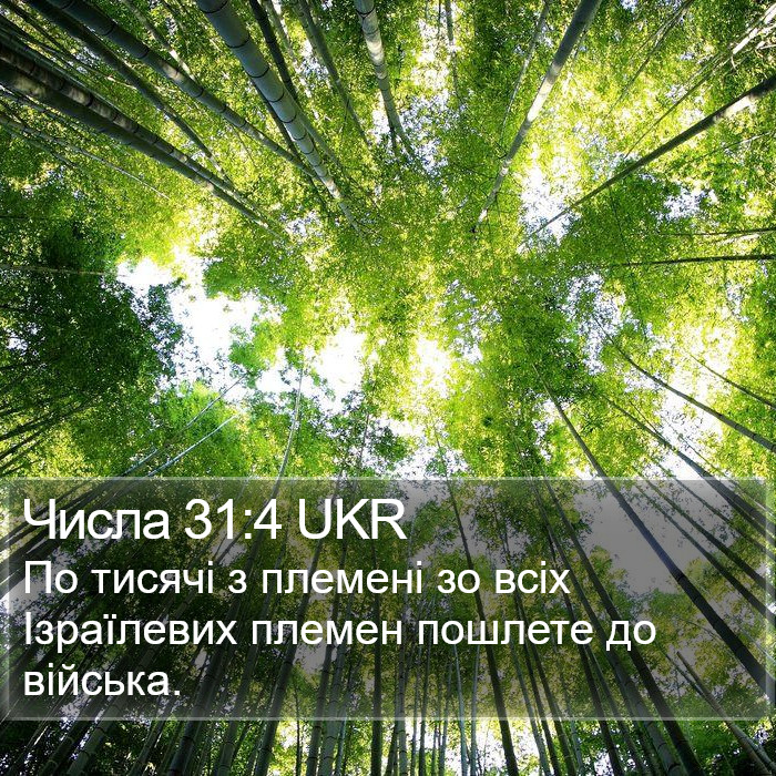 Числа 31:4 UKR Bible Study