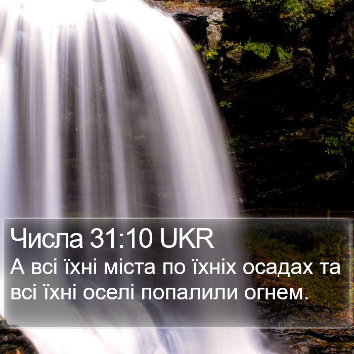 Числа 31:10 UKR Bible Study