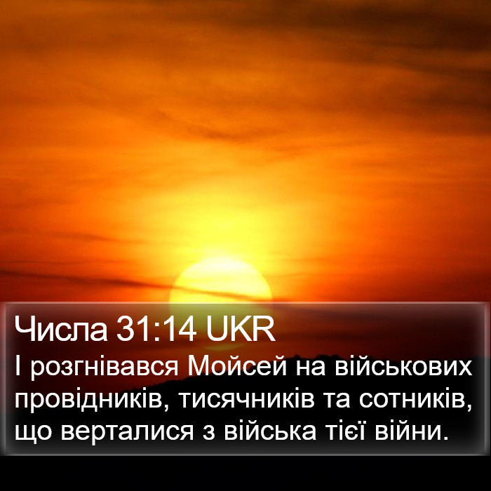 Числа 31:14 UKR Bible Study