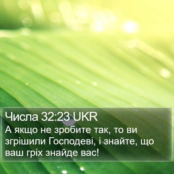 Числа 32:23 UKR Bible Study