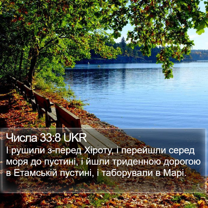 Числа 33:8 UKR Bible Study