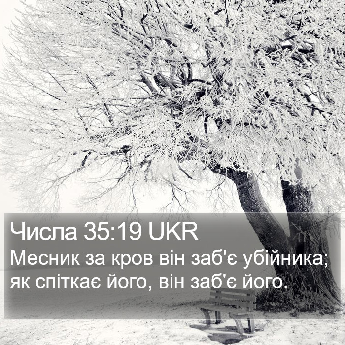 Числа 35:19 UKR Bible Study