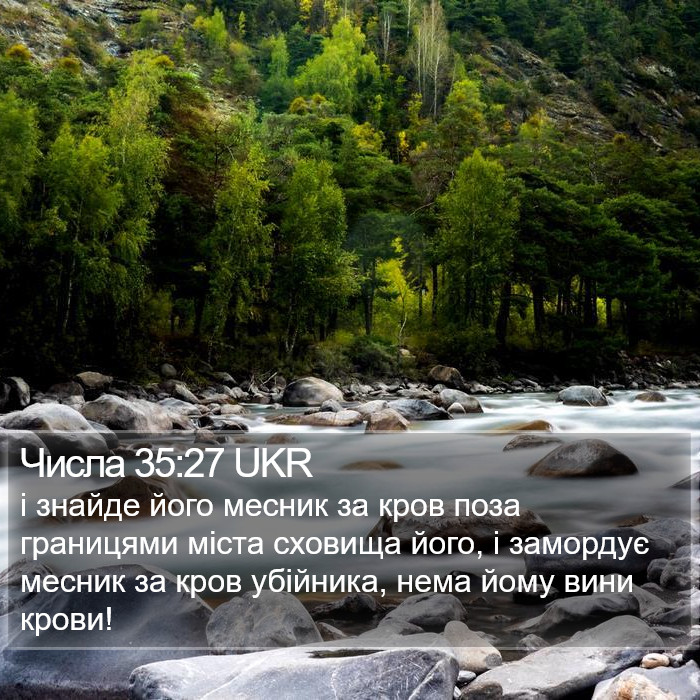 Числа 35:27 UKR Bible Study