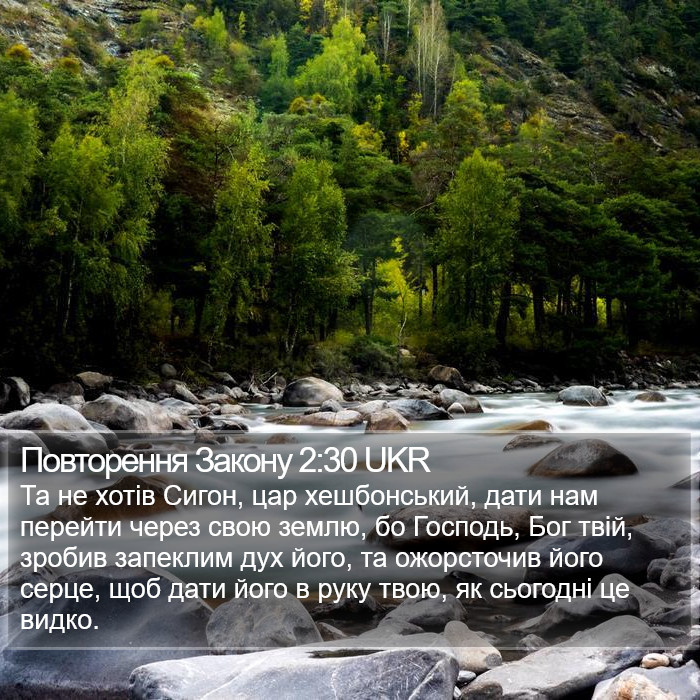 Повторення Закону 2:30 UKR Bible Study