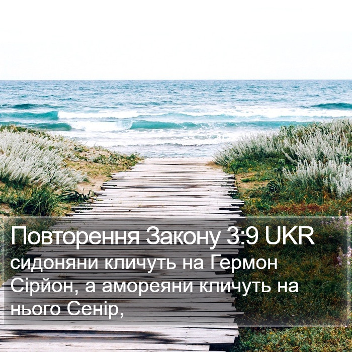 Повторення Закону 3:9 UKR Bible Study