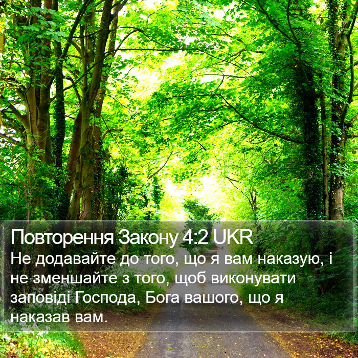 Повторення Закону 4:2 UKR Bible Study