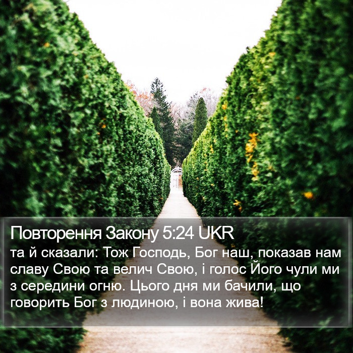 Повторення Закону 5:24 UKR Bible Study