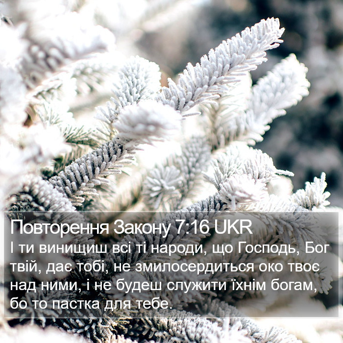 Повторення Закону 7:16 UKR Bible Study