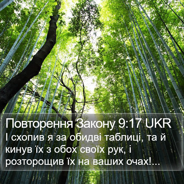 Повторення Закону 9:17 UKR Bible Study