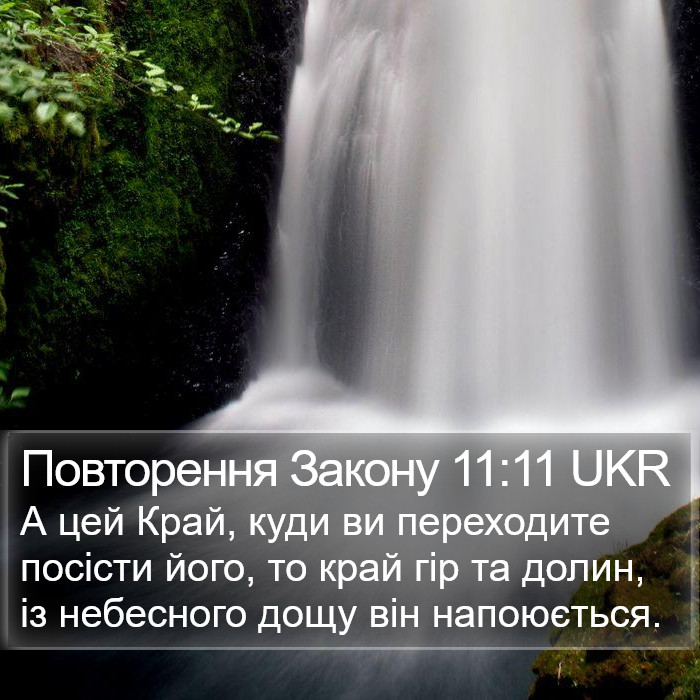 Повторення Закону 11:11 UKR Bible Study