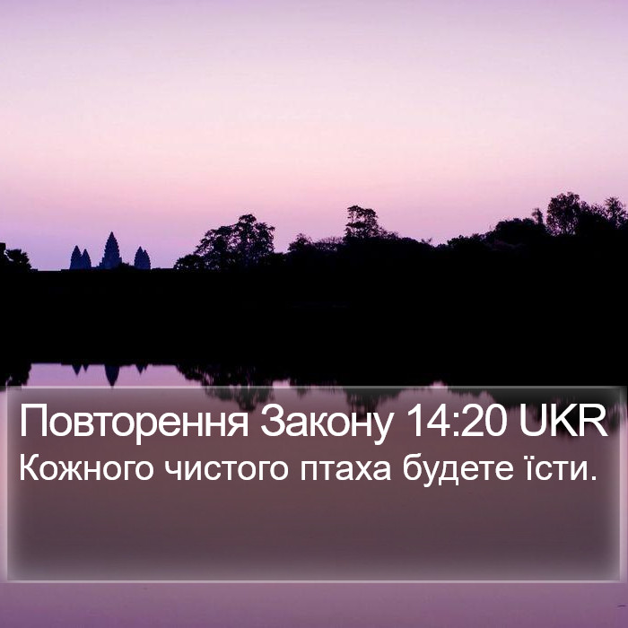 Повторення Закону 14:20 UKR Bible Study