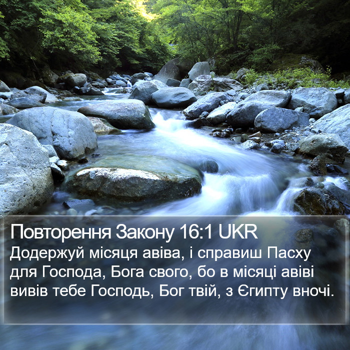 Повторення Закону 16:1 UKR Bible Study