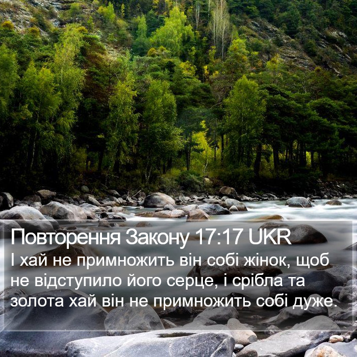 Повторення Закону 17:17 UKR Bible Study