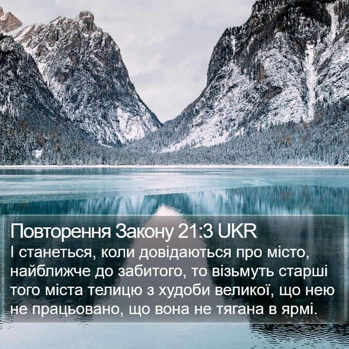 Повторення Закону 21:3 UKR Bible Study