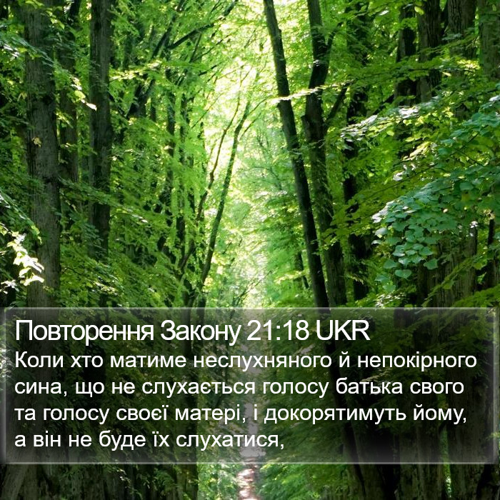Повторення Закону 21:18 UKR Bible Study