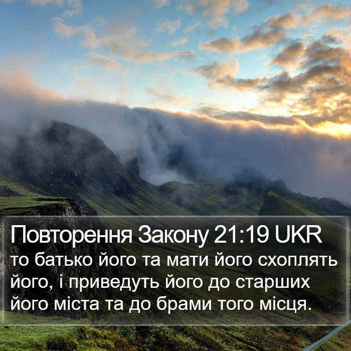 Повторення Закону 21:19 UKR Bible Study