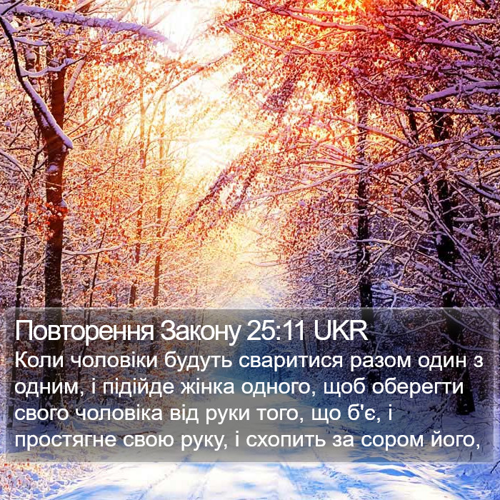 Повторення Закону 25:11 UKR Bible Study