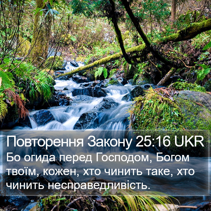 Повторення Закону 25:16 UKR Bible Study