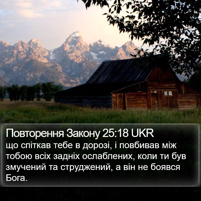 Повторення Закону 25:18 UKR Bible Study