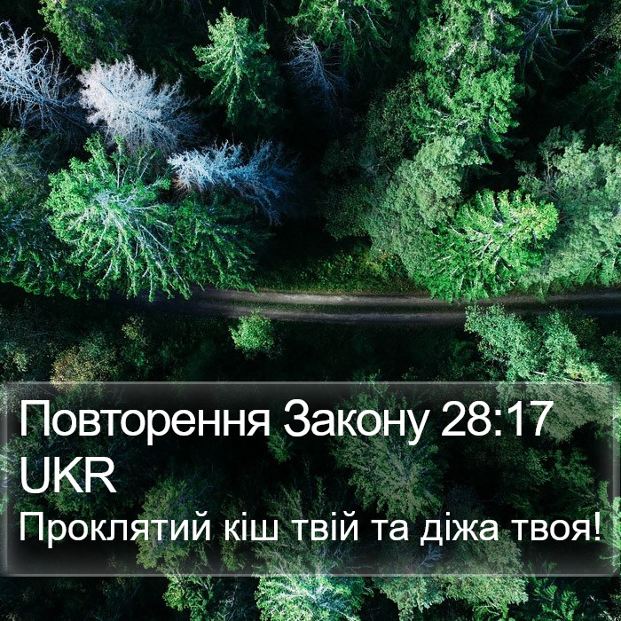 Повторення Закону 28:17 UKR Bible Study