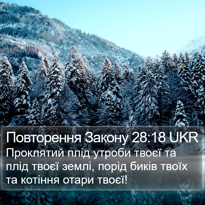Повторення Закону 28:18 UKR Bible Study