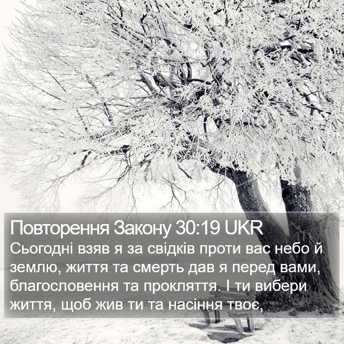 Повторення Закону 30:19 UKR Bible Study