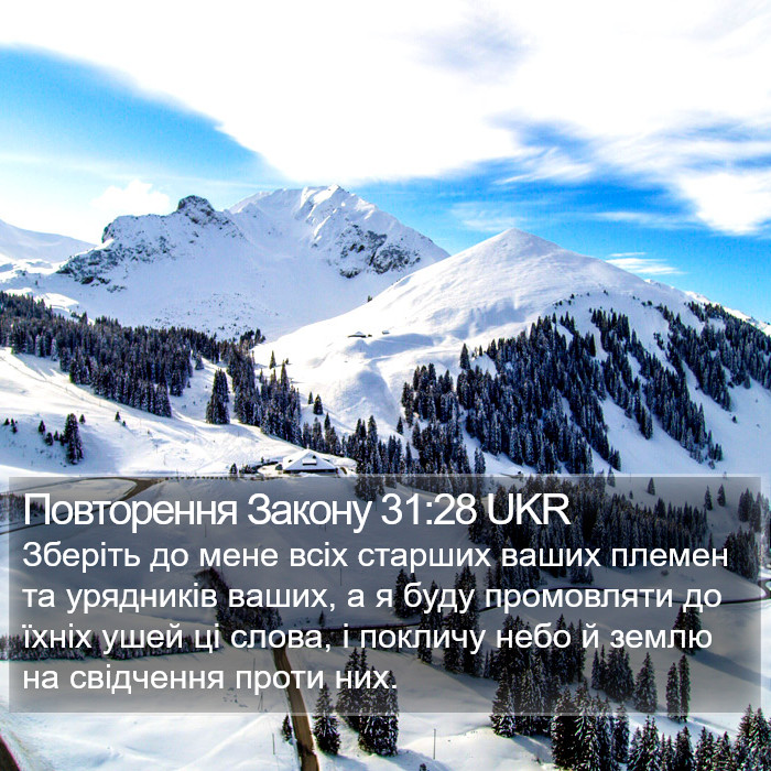 Повторення Закону 31:28 UKR Bible Study