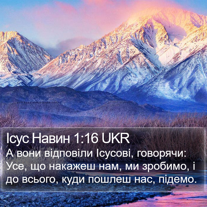 Ісус Навин 1:16 UKR Bible Study