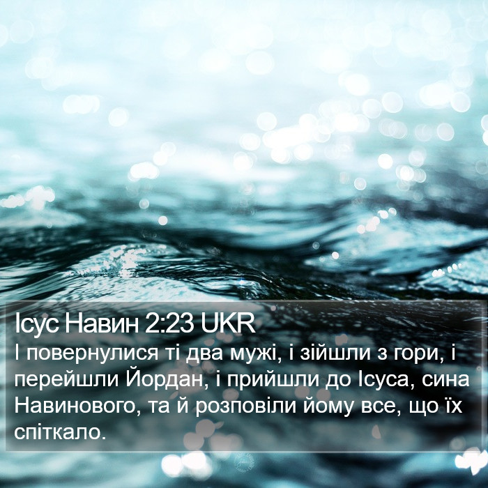 Ісус Навин 2:23 UKR Bible Study