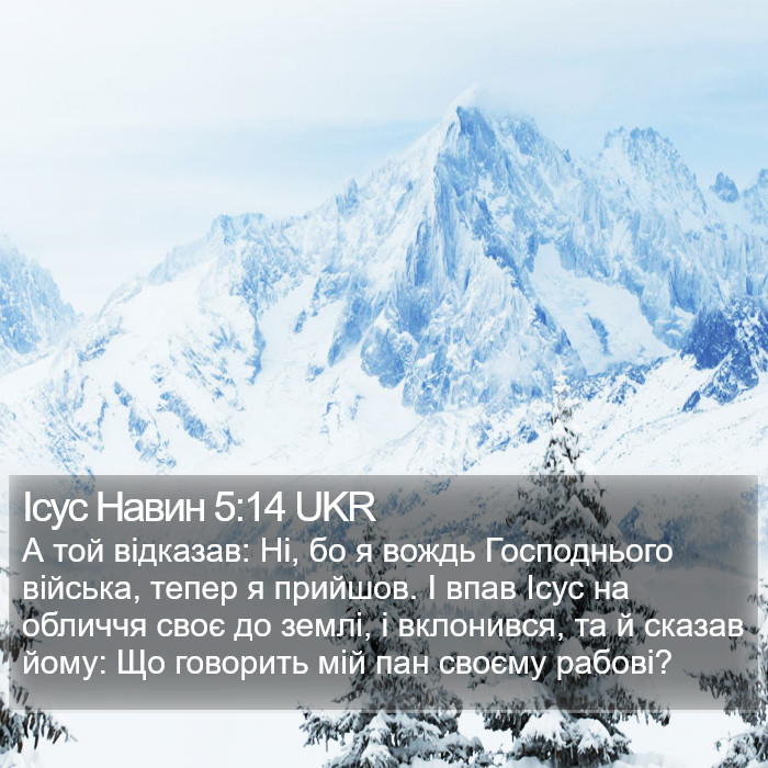 Ісус Навин 5:14 UKR Bible Study