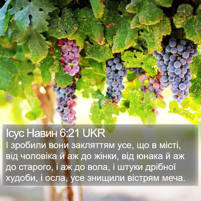 Ісус Навин 6:21 UKR Bible Study