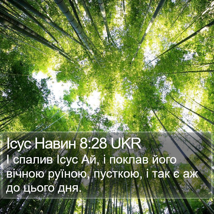 Ісус Навин 8:28 UKR Bible Study
