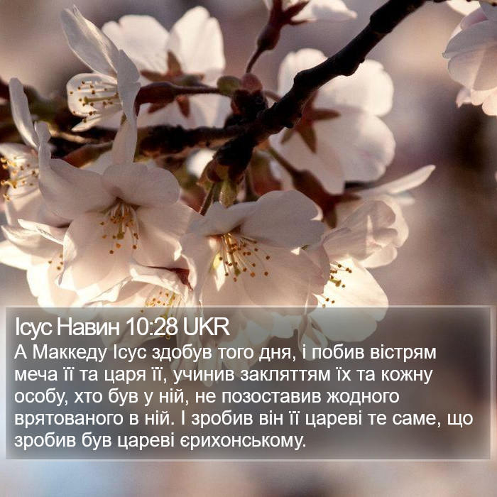 Ісус Навин 10:28 UKR Bible Study