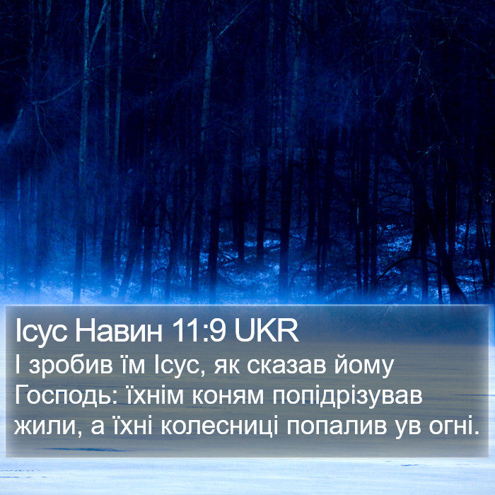 Ісус Навин 11:9 UKR Bible Study