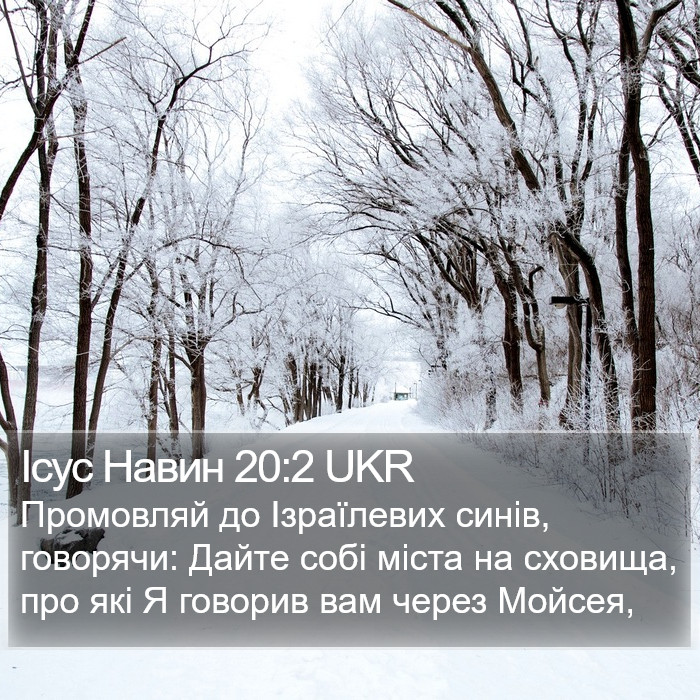 Ісус Навин 20:2 UKR Bible Study